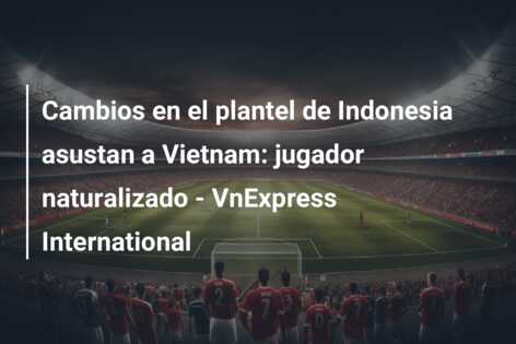 Cambios en el plantel de Indonesia asustan a Vietnam: jugador naturalizado – VnExpress International