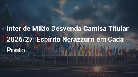 Inter de Milão Desvenda Camisa Titular 2026/27: Espírito Nerazzurri em Cada Ponto