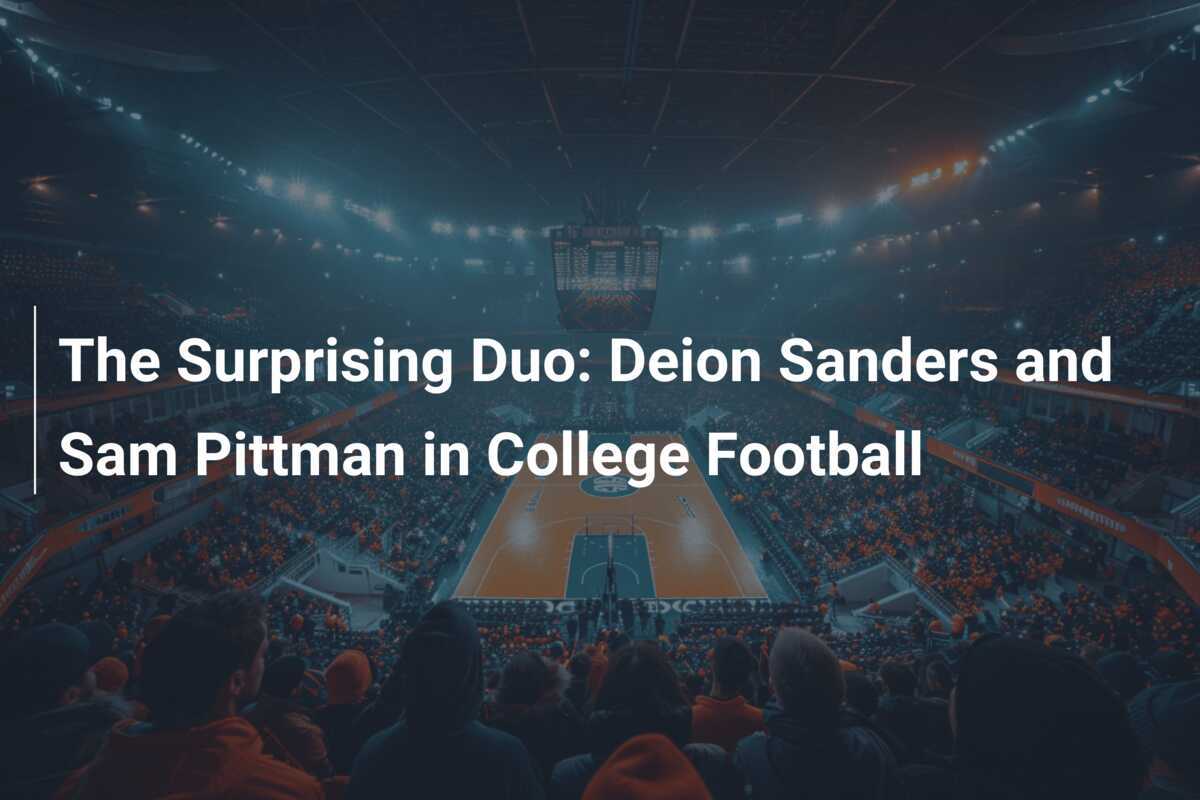 La Sorprendente Dúo Deion Sanders y Sam Pittman en el Fútbol