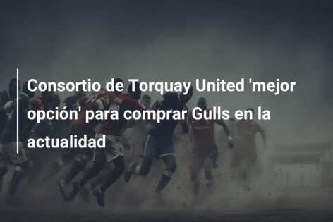 Consortio de Torquay United ‘mejor opción’ para comprar Gulls en la actualidad