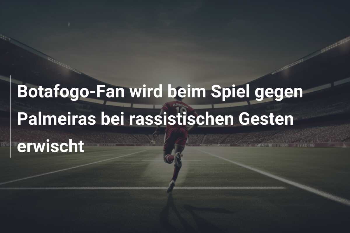 Botafogo-Fan wird beim Spiel gegen Palmeiras bei rassistischen Gesten erwischt