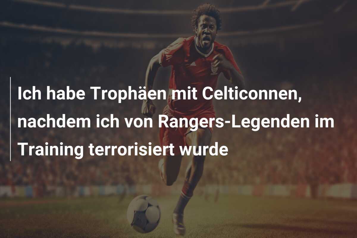 Ich habe Trophäen mit Celticonnen, nachdem ich von Rangers-Legenden im Training terrorisiert wurde