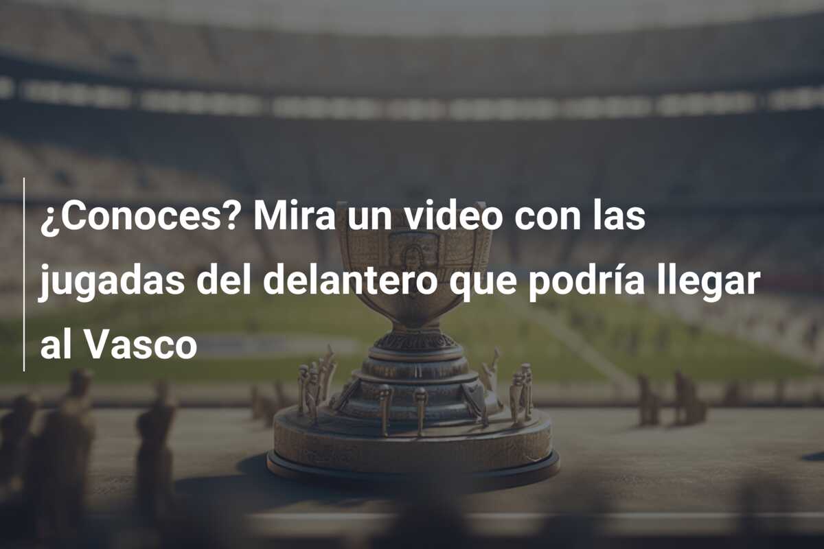 ¿Conoces? Mira un video con las jugadas del delantero que podría llegar al Vasco