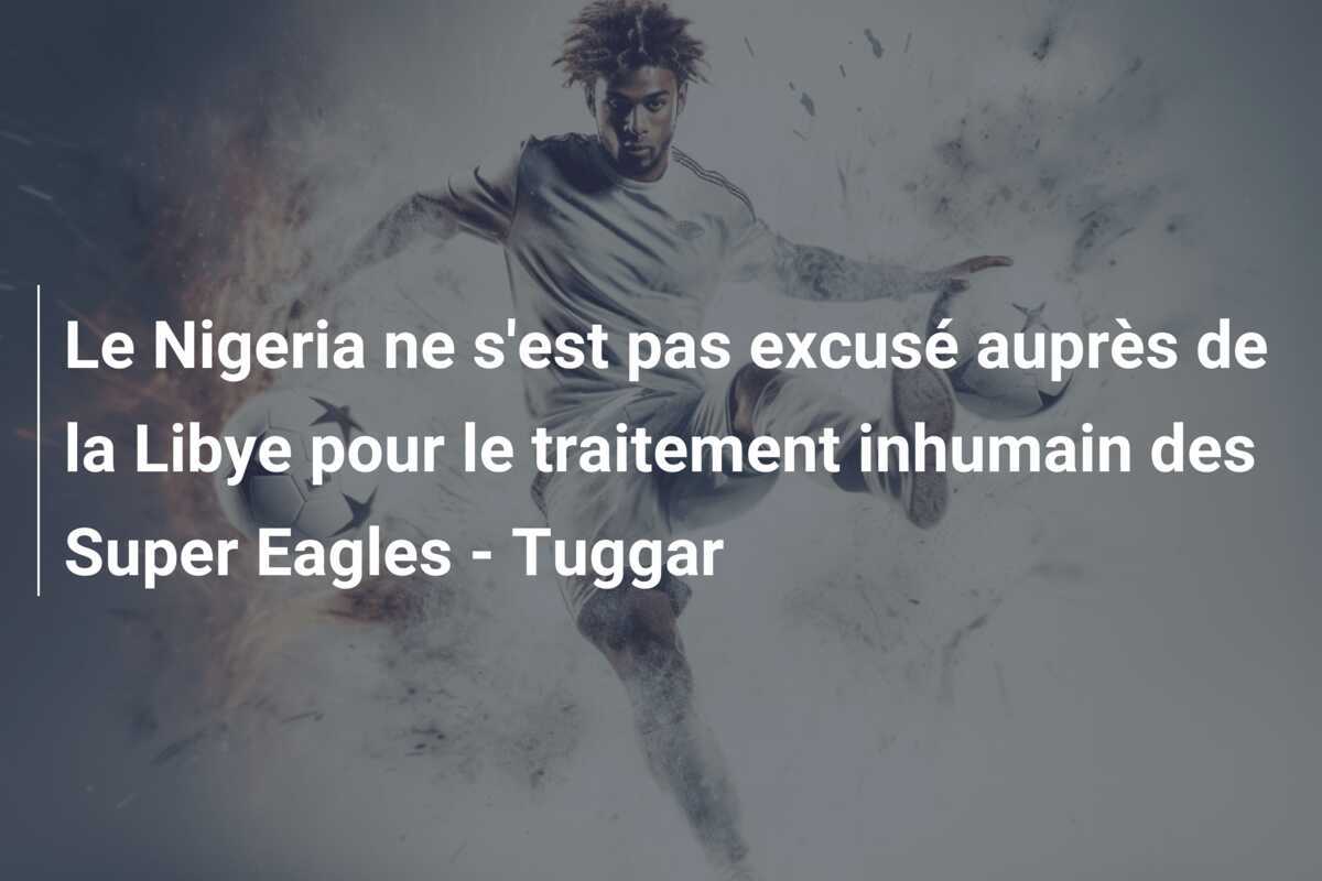 Le Nigeria ne s'est pas excusé auprès de la Libye pour le traitement inhumain des Super Eagles - Tuggar