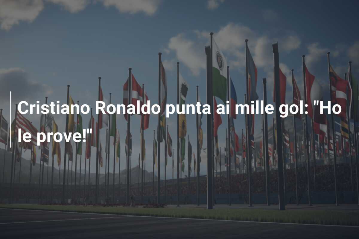 Cristiano Ronaldo punta ai mille gol: “Ho le prove!”