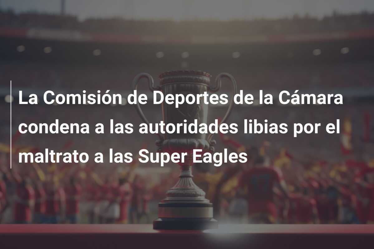 La Comisión de Deportes de la Cámara condena a las autoridades libias por el maltrato a las Super Eagles
