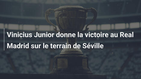 Vinicius Junior donne la victoire au Real Madrid sur le terrain de Séville