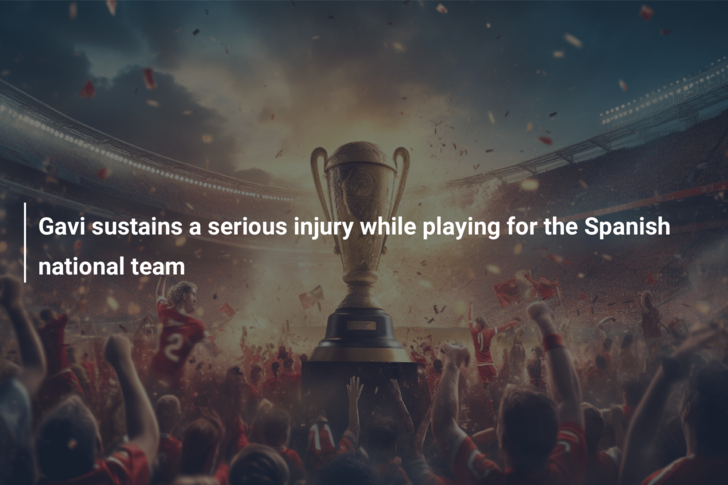 Gavi sustains a serious injury while playing for the Spanish national team