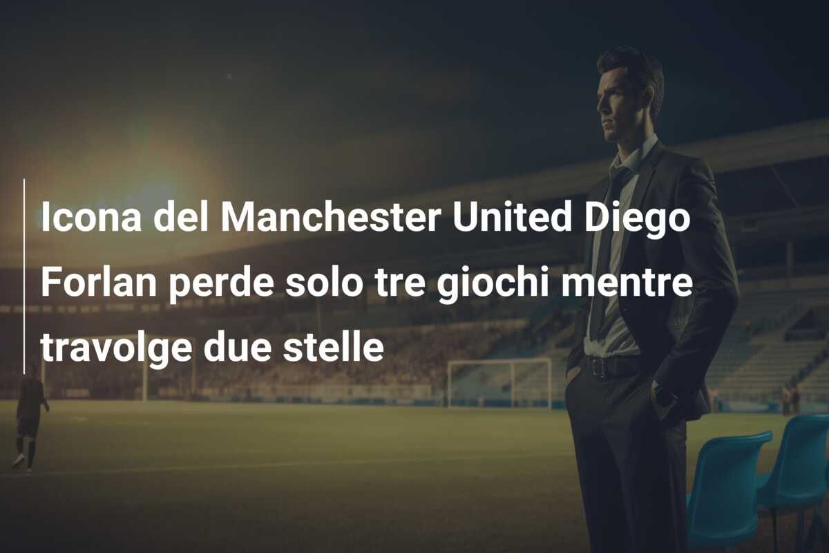 Icona del Manchester United Diego Forlan perde solo tre giochi mentre travolge due stelle