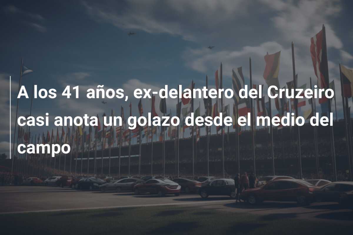 A los 41 años, ex-delantero del Cruzeiro casi anota un golazo desde el medio del campo