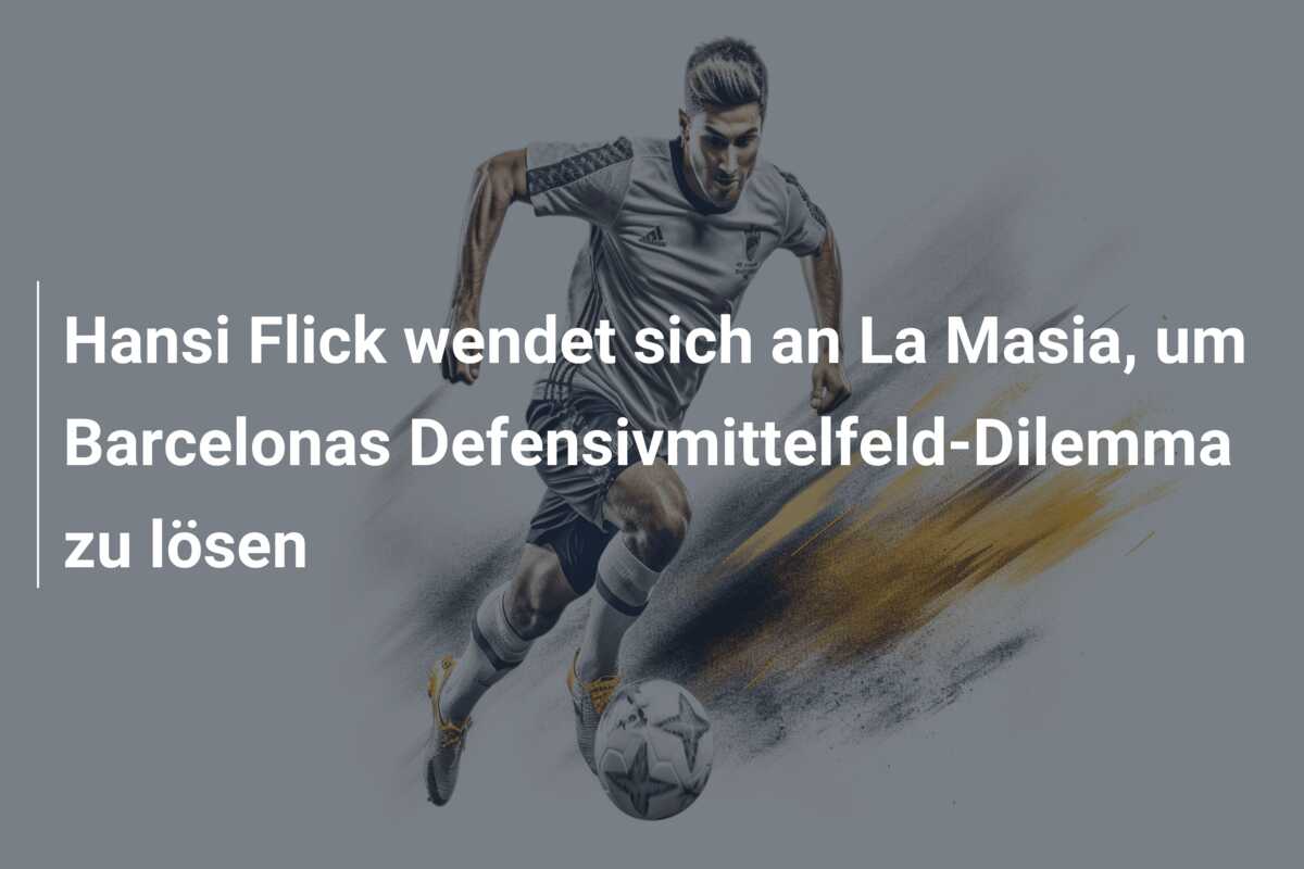Hansi Flick wendet sich an La Masia, um Barcelonas Defensivmittelfeld-Dilemma zu lösen