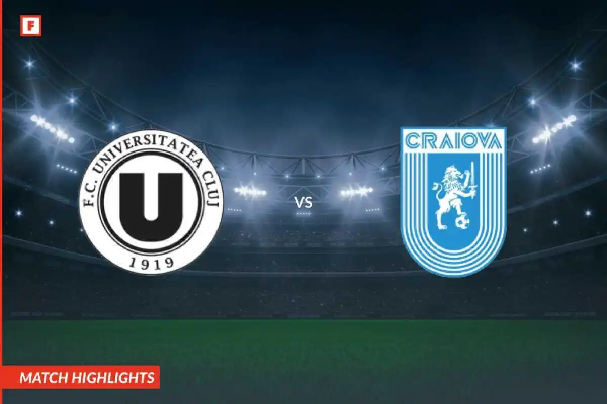 Universitatea Cluj - CS Universitatea Craiova gol e momenti salienti