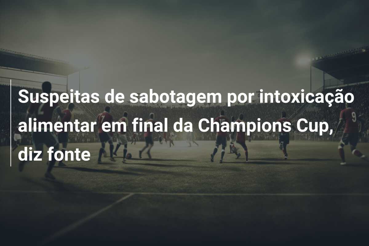 Suspeitas de sabotagem por intoxicação alimentar em final da Champions Cup, diz fonte