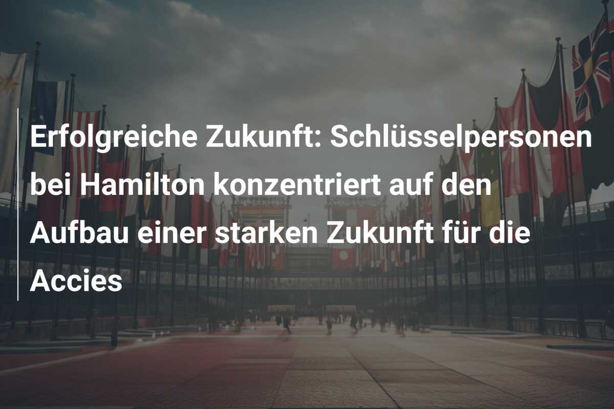 Erfolgreiche Zukunft: Schlüsselpersonen bei Hamilton konzentriert auf den Aufbau einer starken Zukunft für die Accies
