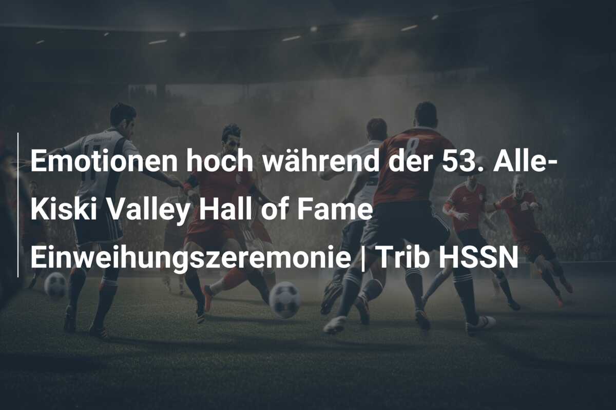 Emotionen hoch während der 53. Alle-Kiski Valley Hall of Fame Einweihungszeremonie | Trib HSSN
