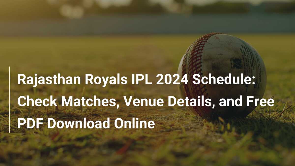 IPL 2025 Schedule Image for Download PDF
