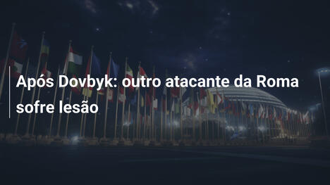 Após Dovbyk: outro atacante da Roma sofre lesão