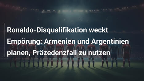 Ronaldo-Disqualifikation weckt Empörung: Armenien und Argentinien planen, Präzedenzfall zu nutzen
