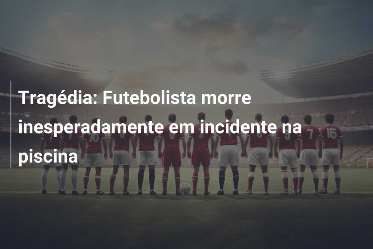 Tragédia: Futebolista morre inesperadamente em incidente na piscina