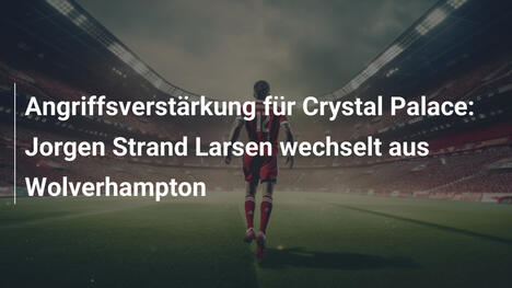 Angriffsverstärkung für Crystal Palace: Jorgen Strand Larsen wechselt aus Wolverhampton