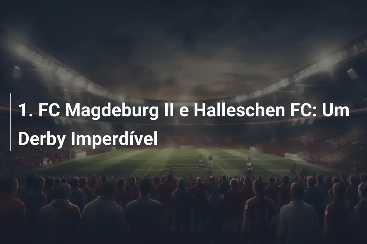 1. FC Magdeburg II e Halleschen FC: Um Derby Imperdível