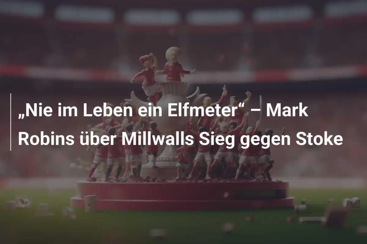 „Nie im Leben ein Elfmeter“ – Mark Robins über Millwalls Sieg gegen Stoke