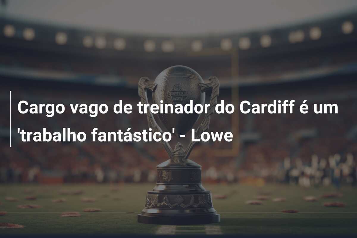 Cargo vago de treinador do Cardiff é um 'trabalho fantástico' - Lowe