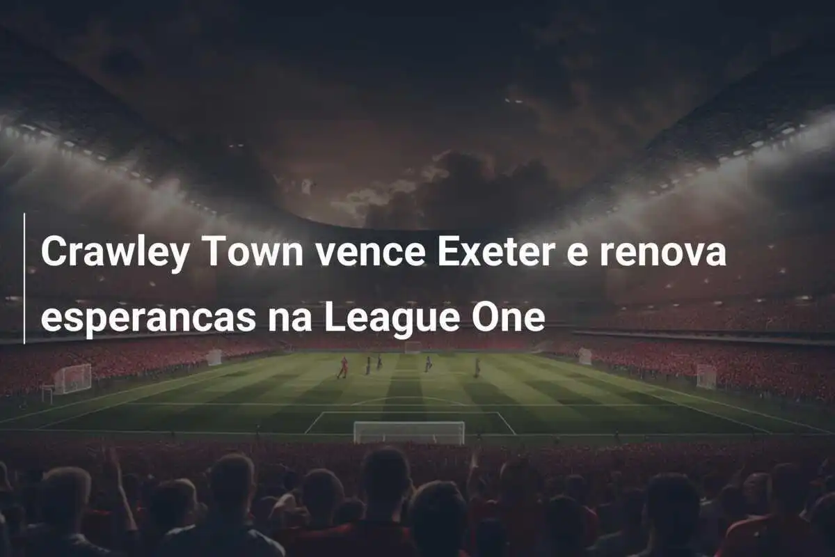 Crawley Town vence Exeter e renova esperancas na League One