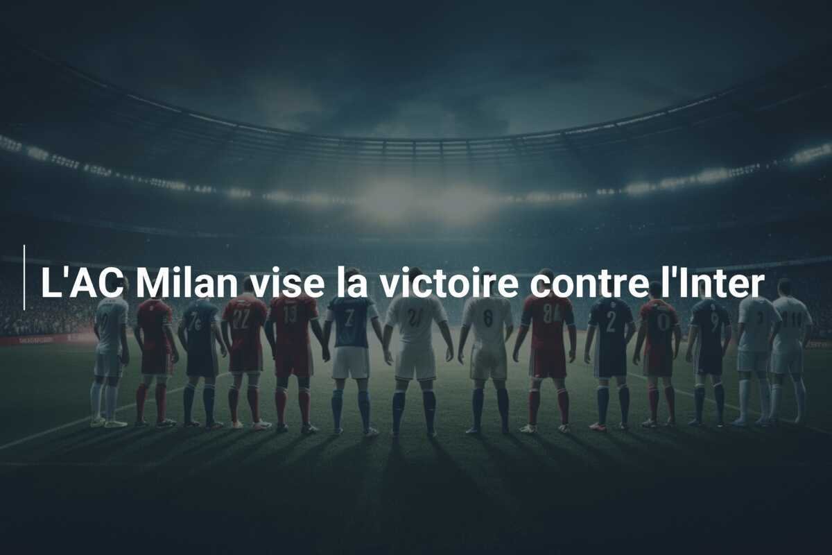 L'AC Milan vise la victoire contre l'Inter