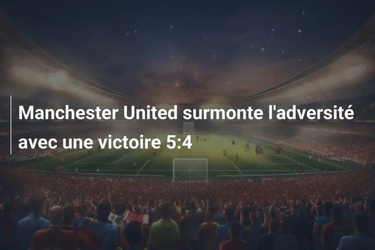 Manchester United surmonte l'adversité avec une victoire 5:4