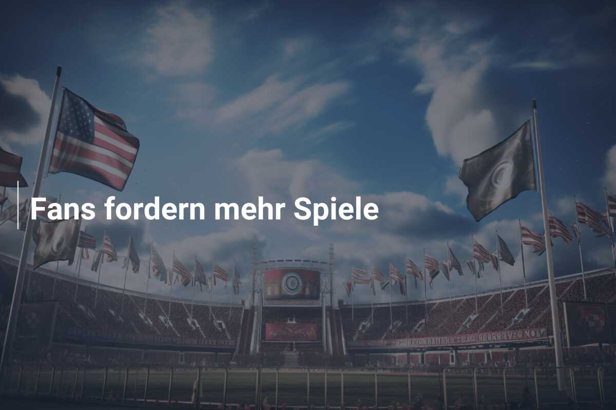 Fans fordern mehr Spiele