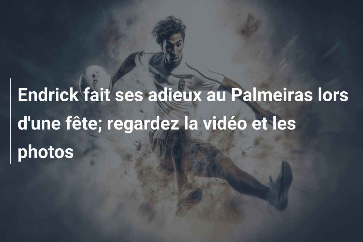 Endrick fait ses adieux au Palmeiras lors d’une fête; regardez la vidéo et les photos