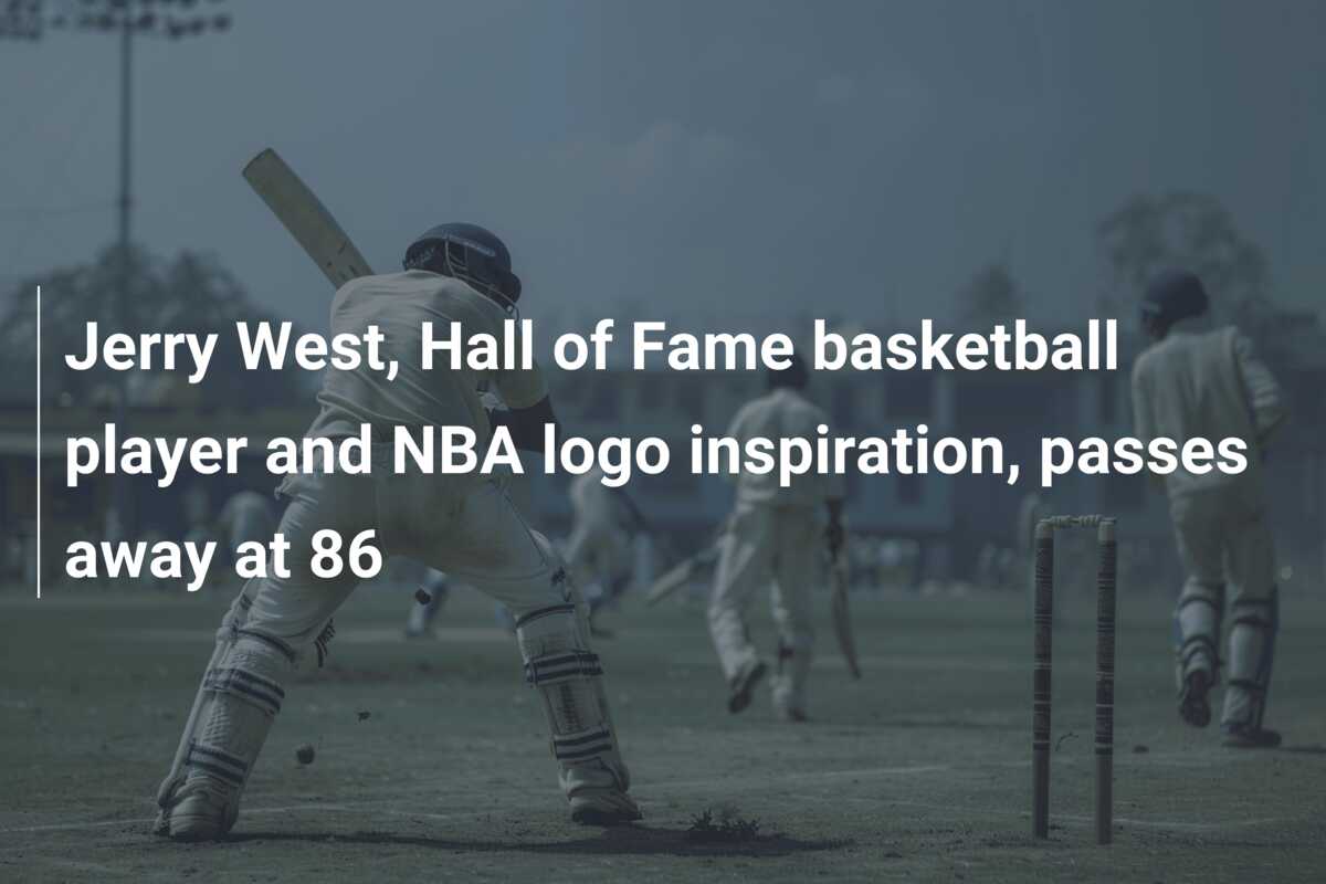 Jerry West, Hall of Fame basketball player and NBA logo inspiration ...