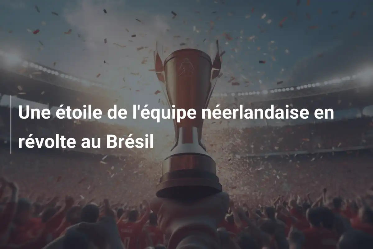 Une étoile de l'équipe néerlandaise en révolte au Brésil