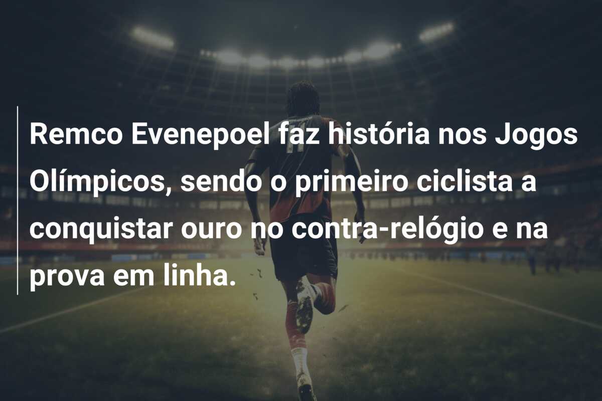 Remco Evenepoel faz história nos Jogos Olímpicos, sendo o primeiro ciclista a conquistar ouro no contra-relógio e na prova em linha.