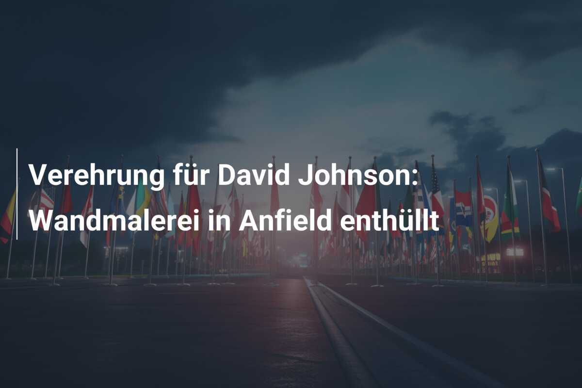 Verehrung für David Johnson: Wandmalerei in Anfield enthüllt