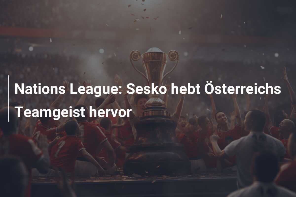 Nations League: Sesko hebt Österreichs Teamgeist hervor