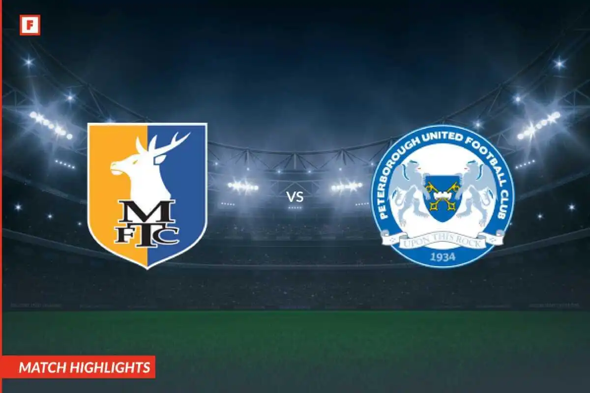 Mansfield Town - Peterborough United gol e momenti salienti