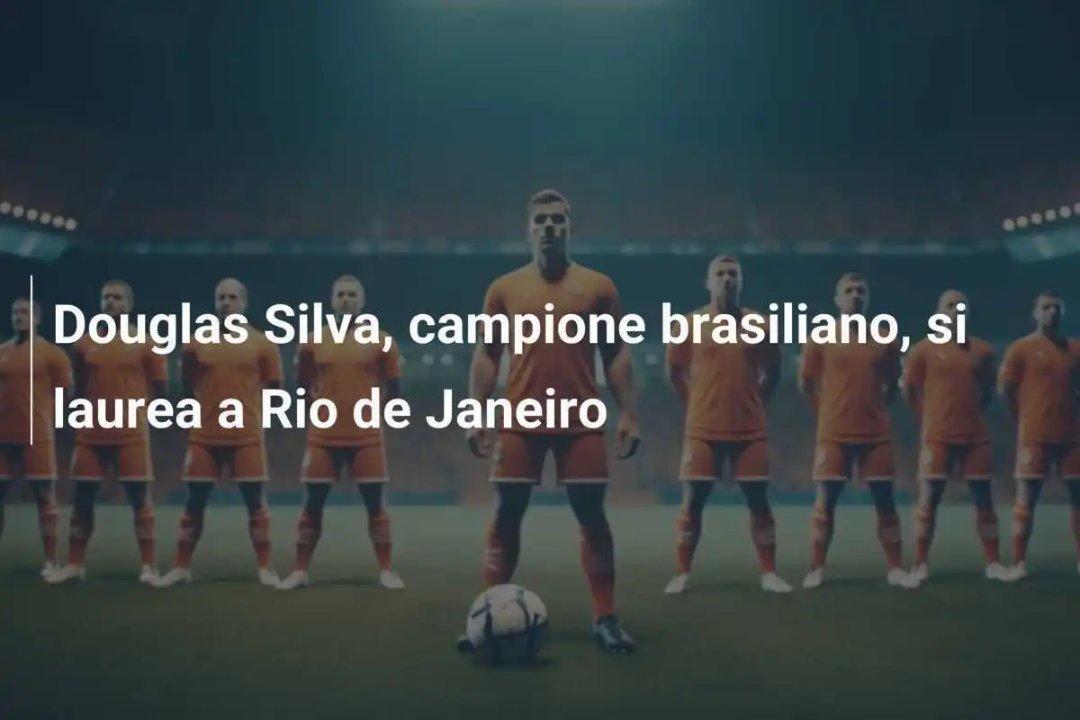 Douglas Silva, campione brasiliano, si laurea a Rio de Janeiro