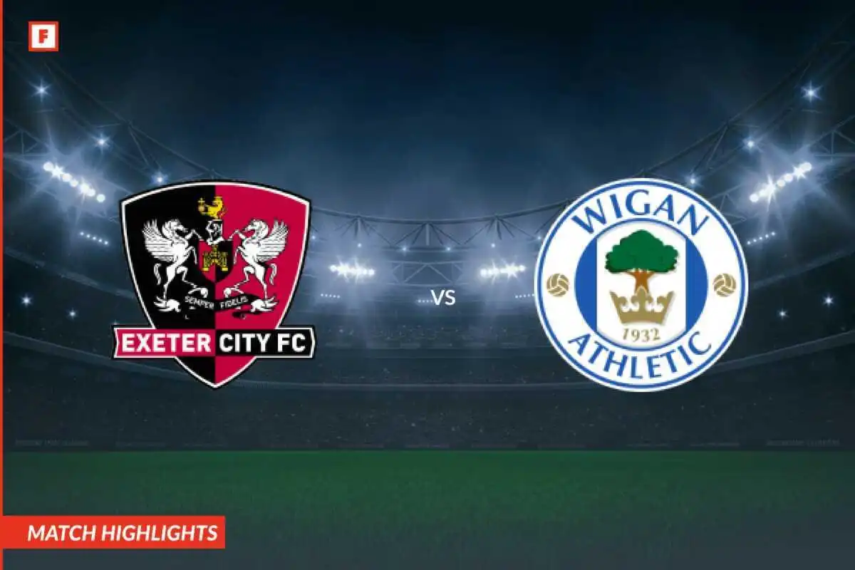 Exeter City - Wigan Athletic golovi i naglasci