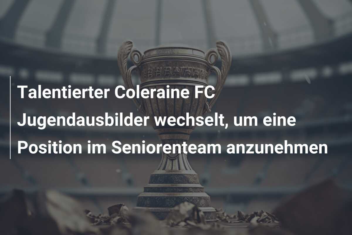 Talentierter Coleraine FC Jugendausbilder wechselt, um eine Position im Seniorenteam anzunehmen