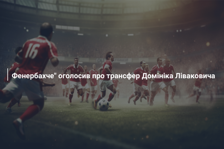 Фенербахче” оголосив про трансфер Домініка Ліваковича