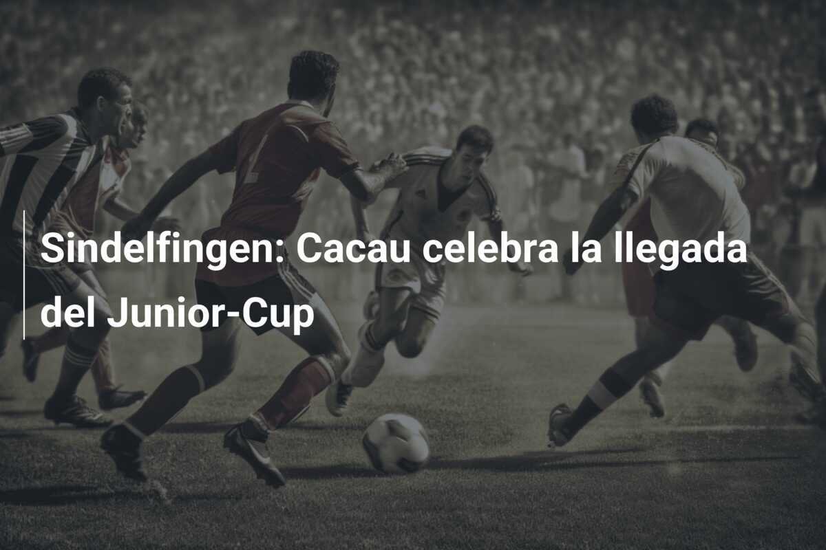 Sindelfingen: Cacau celebra la llegada del Junior-Cup