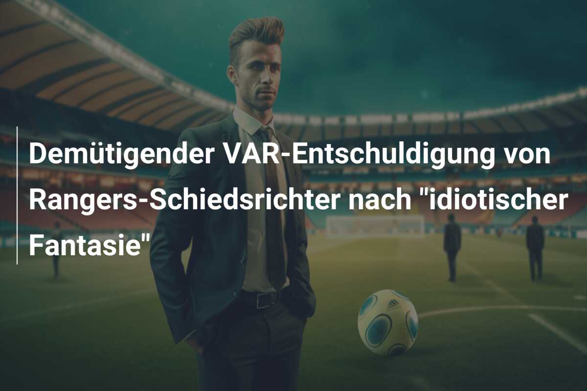 Demütigender VAR-Entschuldigung von Rangers-Schiedsrichter nach “idiotischer Fantasie”