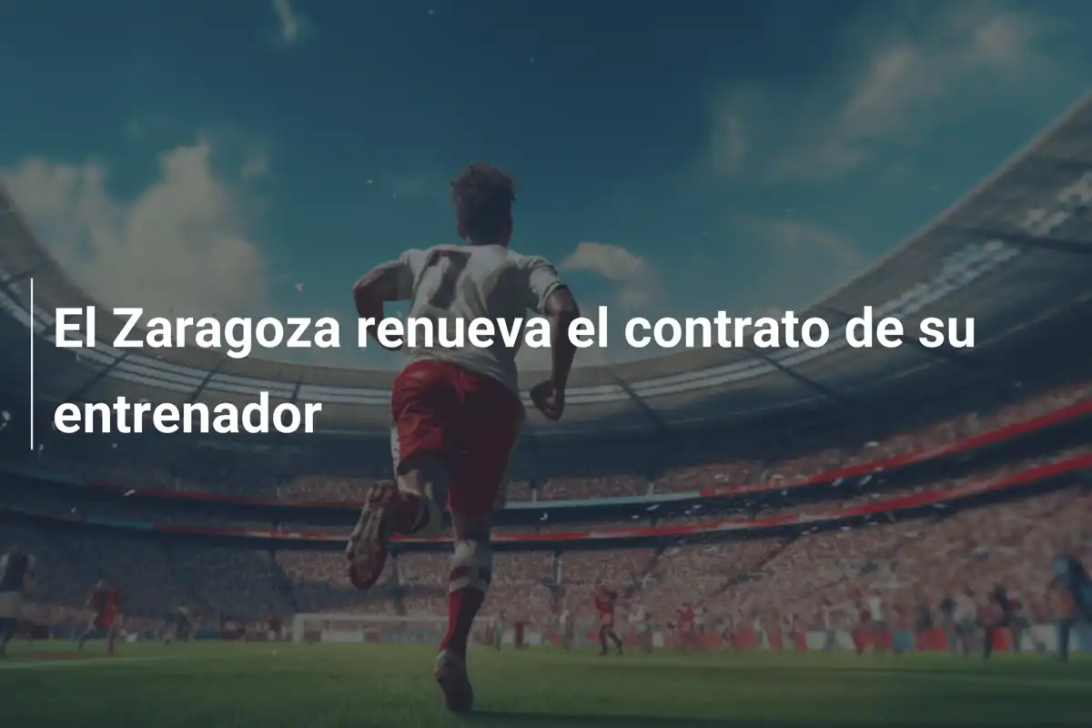 El Zaragoza renueva el contrato de su entrenador