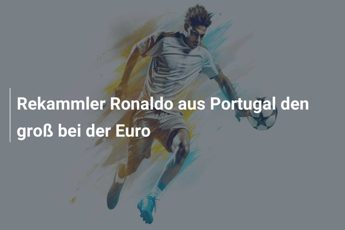 Rekammler Ronaldo aus Portugal den groß bei der Euro