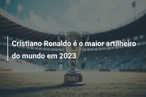 Cristiano Ronaldo é o maior artilheiro do mundo em 2023