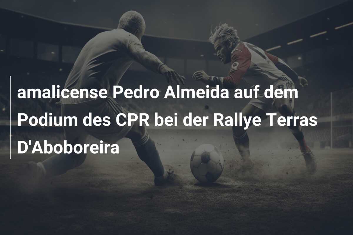 amalicense Pedro Almeida auf dem Podium des CPR bei der Rallye Terras D’Aboboreira
