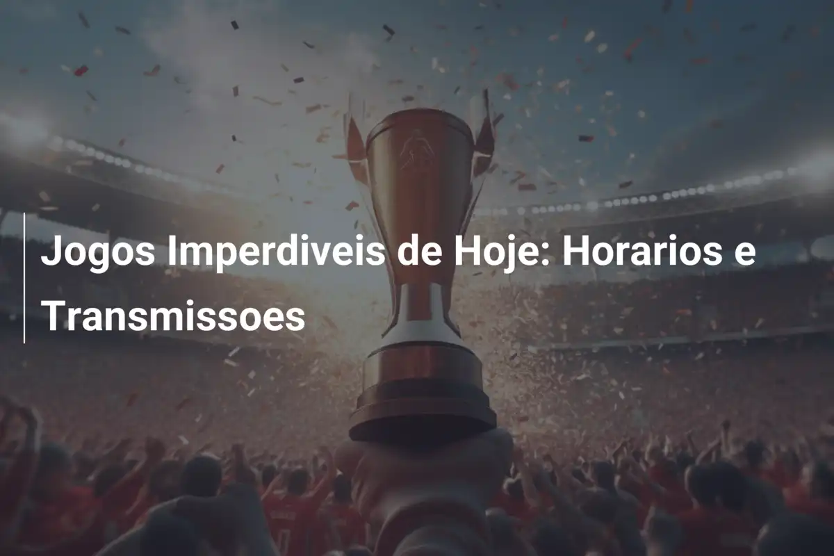 Jogos Imperdiveis de Hoje: Horarios e Transmissoes