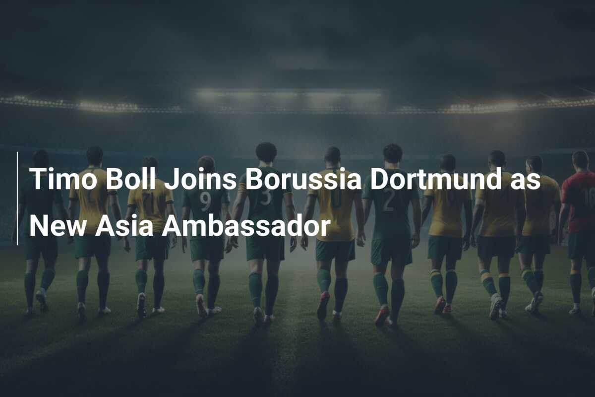 Timo Boll Nouveau Ambassadeur de Borussia Dortmund pour l'Asie